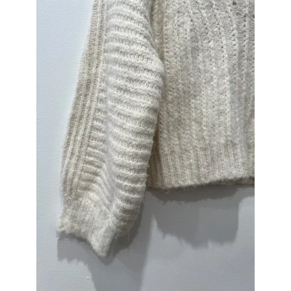 Free People Size S Carter Pullover Sweater Color Ivory MSRP $98 - Picture 5 of 13